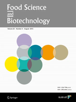 FOOD SCIENCE AND BIOTECHNOLOGY journal cover