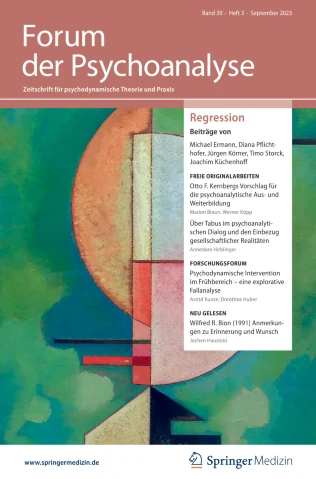FORUM DER PSYCHOANALYSE journal cover