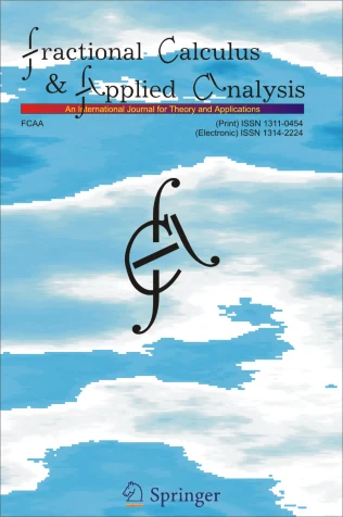Fractional Calculus and Applied Analysis journal cover