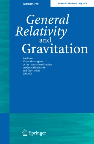 GENERAL RELATIVITY AND GRAVITATION journal cover