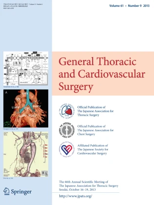 General Thoracic and Cardiovascular Surgery 期刊封面