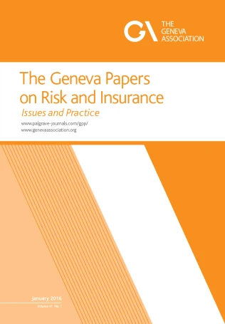 GENEVA PAPERS ON RISK AND INSURANCE-ISSUES AND PRACTICE 期刊封面