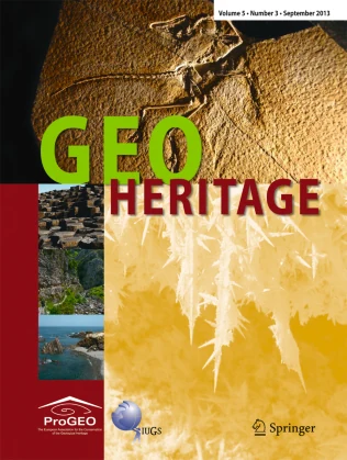 Geoheritage journal cover