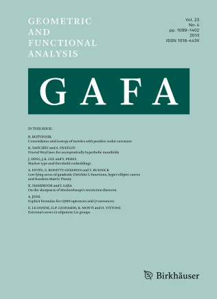 GEOMETRIC AND FUNCTIONAL ANALYSIS journal cover