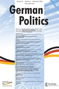 German Politics journal cover