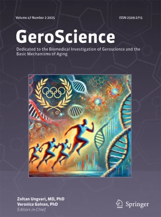 GeroScience journal cover