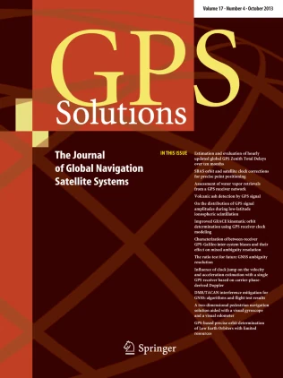 GPS SOLUTIONS 期刊封面