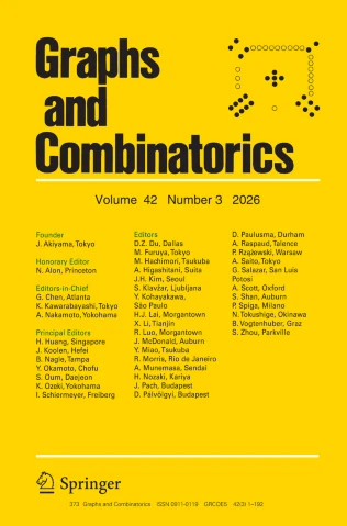 GRAPHS AND COMBINATORICS journal cover