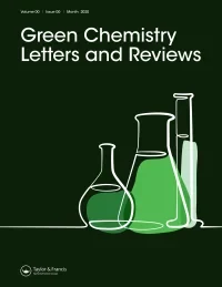 Green Chemistry Letters and Reviews journal cover