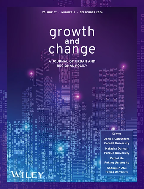 GROWTH AND CHANGE journal cover