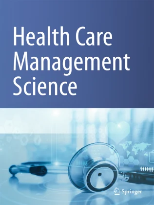 Health Care Management Science journal cover