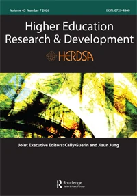 Higher Education Research & Development journal cover