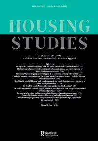 HOUSING STUDIES journal cover