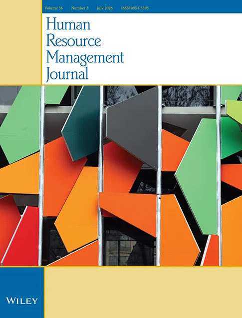 Human Resource Management Journal journal cover