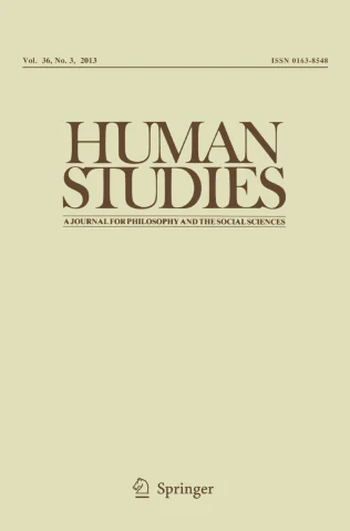 HUMAN STUDIES journal cover
