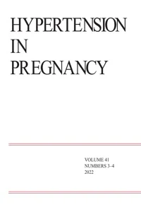 HYPERTENSION IN PREGNANCY journal cover
