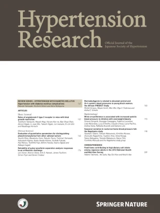 HYPERTENSION RESEARCH journal cover