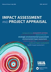 Impact Assessment and Project Appraisal journal cover