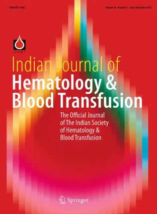 Indian Journal of Hematology and Blood Transfusion 期刊封面
