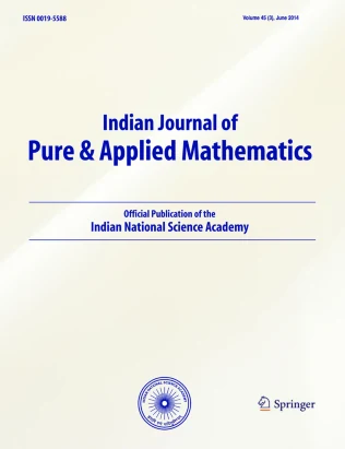 INDIAN JOURNAL OF PURE & APPLIED MATHEMATICS journal cover