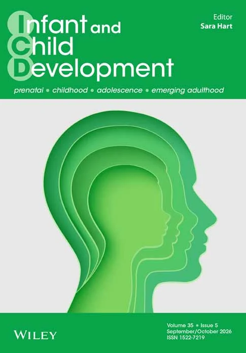 INFANT AND CHILD DEVELOPMENT journal cover
