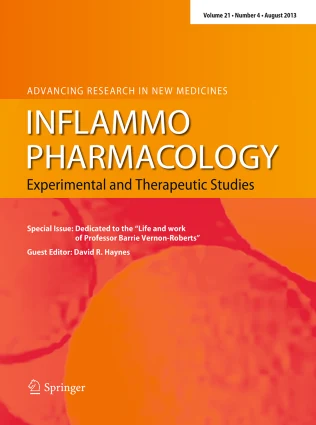 INFLAMMOPHARMACOLOGY journal cover