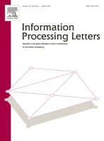 INFORMATION PROCESSING LETTERS journal cover