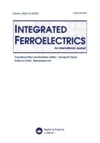 INTEGRATED FERROELECTRICS journal cover