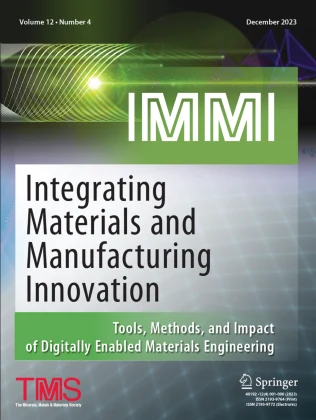 Integrating Materials and Manufacturing Innovation journal cover