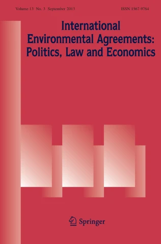 International Environmental Agreements-Politics Law and Economics 期刊封面