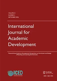 International Journal for Academic Development journal cover