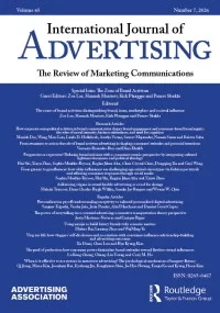 International Journal of Advertising journal cover