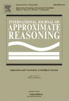 INTERNATIONAL JOURNAL OF APPROXIMATE REASONING journal cover