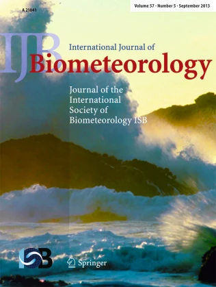 INTERNATIONAL JOURNAL OF BIOMETEOROLOGY journal cover