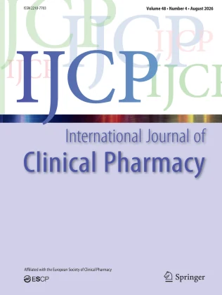 International Journal of Clinical Pharmacy journal cover