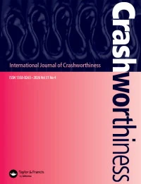 INTERNATIONAL JOURNAL OF CRASHWORTHINESS journal cover