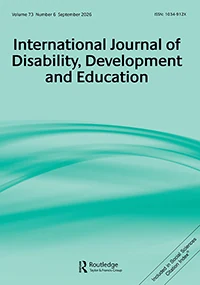 International Journal of Disability Development and Education 期刊封面
