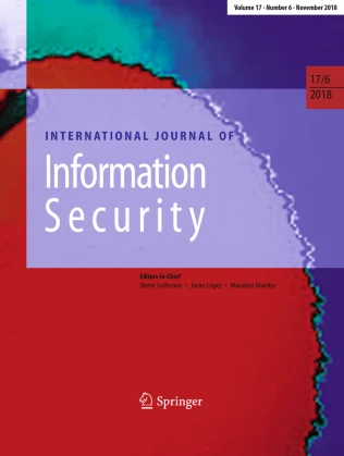 International Journal of Information Security journal cover