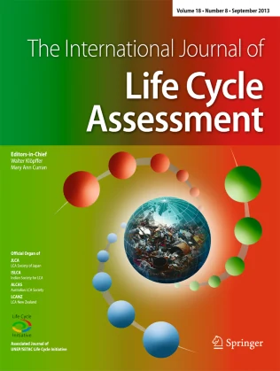 INTERNATIONAL JOURNAL OF LIFE CYCLE ASSESSMENT 期刊封面