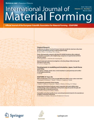 International Journal of Material Forming 期刊封面
