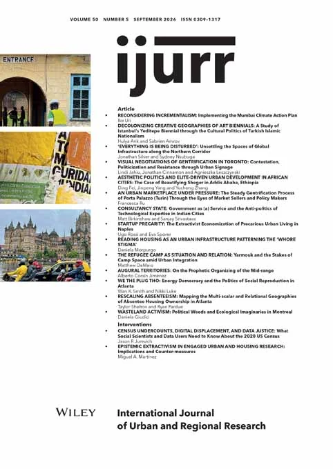 INTERNATIONAL JOURNAL OF URBAN AND REGIONAL RESEARCH journal cover