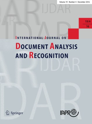 International Journal on Document Analysis and Recognition 期刊封面