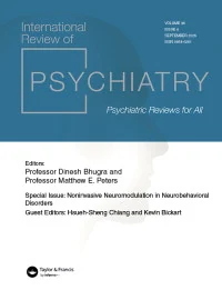 INTERNATIONAL REVIEW OF PSYCHIATRY journal cover