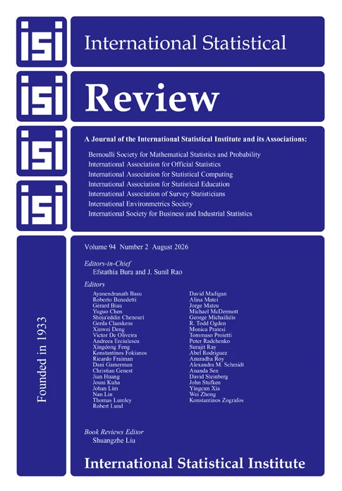 INTERNATIONAL STATISTICAL REVIEW journal cover