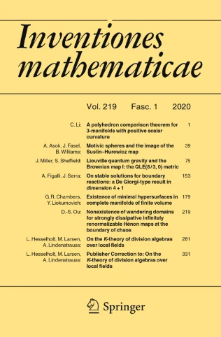 INVENTIONES MATHEMATICAE journal cover