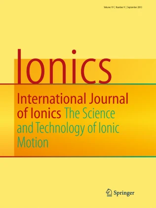 IONICS 期刊封面