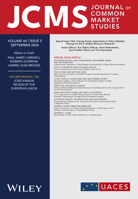JCMS-Journal of Common Market Studies journal cover