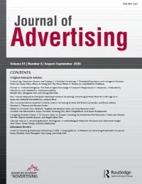 JOURNAL OF ADVERTISING 期刊封面