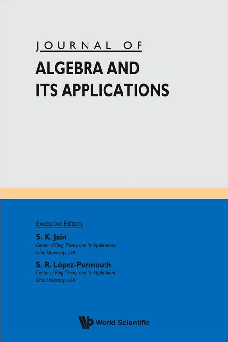 JOURNAL OF ALGEBRA AND ITS APPLICATIONS 期刊封面