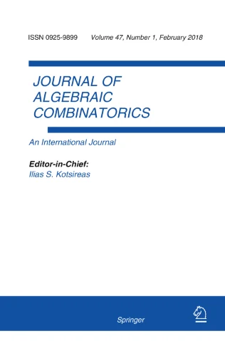 JOURNAL OF ALGEBRAIC COMBINATORICS 期刊封面